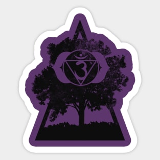 Ajna - Third Eye Chakra - Awareness Tree Sticker